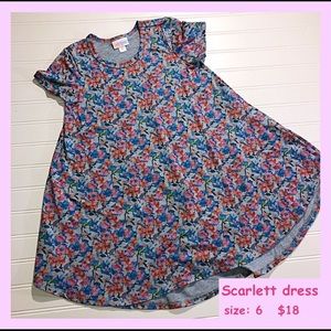 nwt lularoe kids scarlett dress
